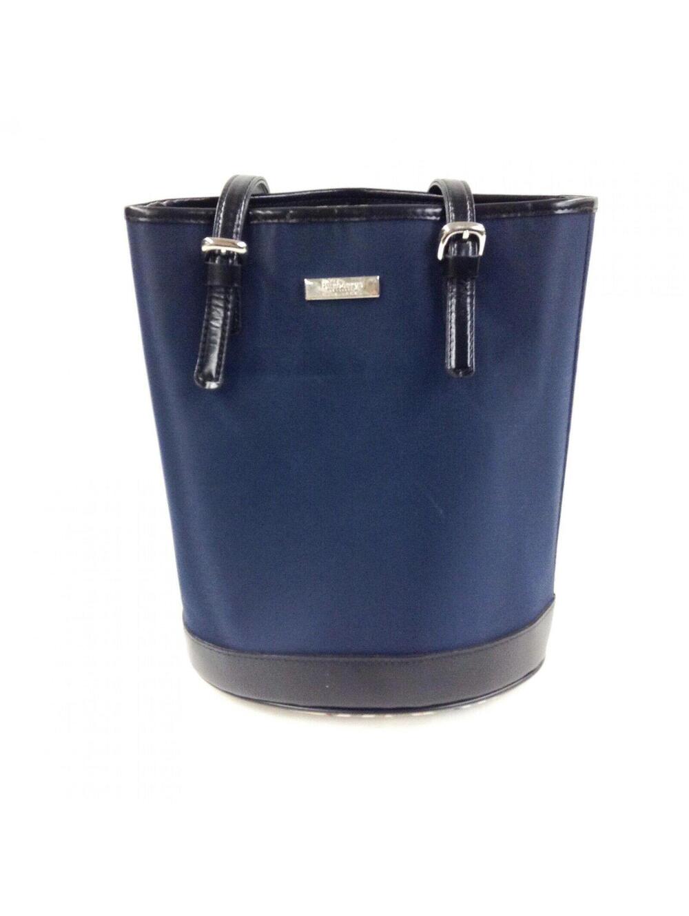 Burberry London Blue Label Navy Nylon Canvas Bucket Bag Vintage Great condition